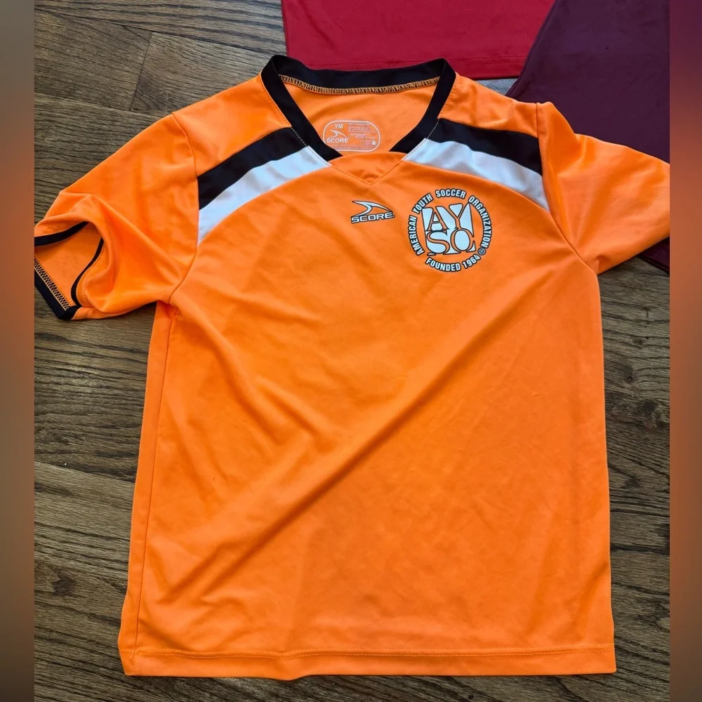 Youth Soccer Bundle—4 Pack Mixed Sizes (S/M), Messi #10 Tee, AYSO & ISFA Jerseys - Picture 5 of 5